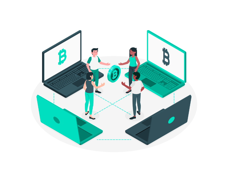 Representitive Image Credit: Bitcoin p2p concept illustration on Freepik