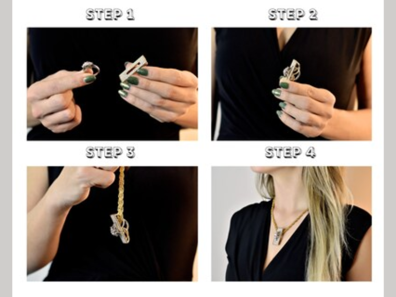 Ring-Out Pendant Steps to Put Together (Image Courtesy: PRNewswire)