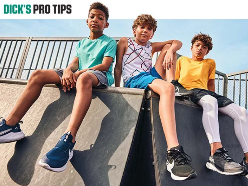 kids’ shoe sizes (Photo Courtesy: Dickssportinggoods Official website)