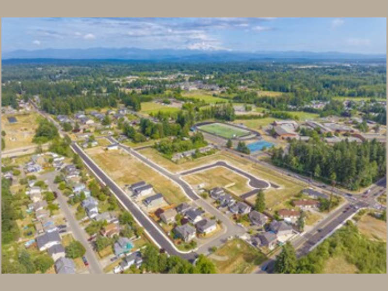 Aerial View of Heritage Heights by Century Communities New Build Homes in Puyallup, WA (Image Courtesy: PRNewswire)