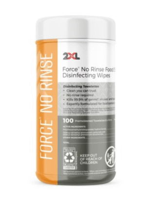 Force No Rinse Wipes are pre-moistened and ready to use. They eliminate the need for chemical dilution or mixing. This convenience makes them particularly suitable for high-traffic foodservice environments (Image Courtesy: PRNewswire)
