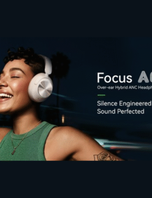 (OneOdio Focus A6 Over-ear Hybrid ANC Headphones) (Image Courtesy: PRNewswire)