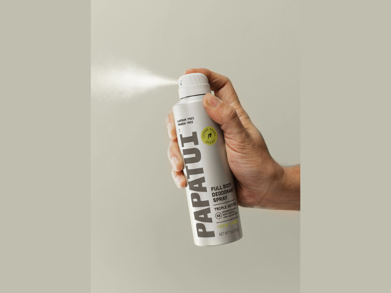 PAPATUI Full Body Aluminum Free Men's Spray Deodorant (Image COurtesy: PRNewswire)
