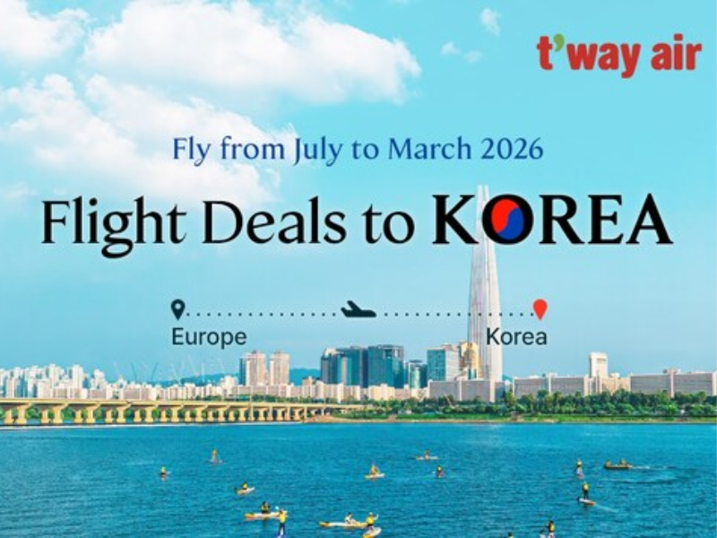 Plan Your Korea Trip with T’way Air’s Europe-Seoul Deals (Image Courtesy: PRNewswire)