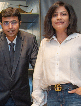 Co-founders Ritu Mehrotra and Sourav Banerjee (Photo Courtesy: Shunya Labs Official website)