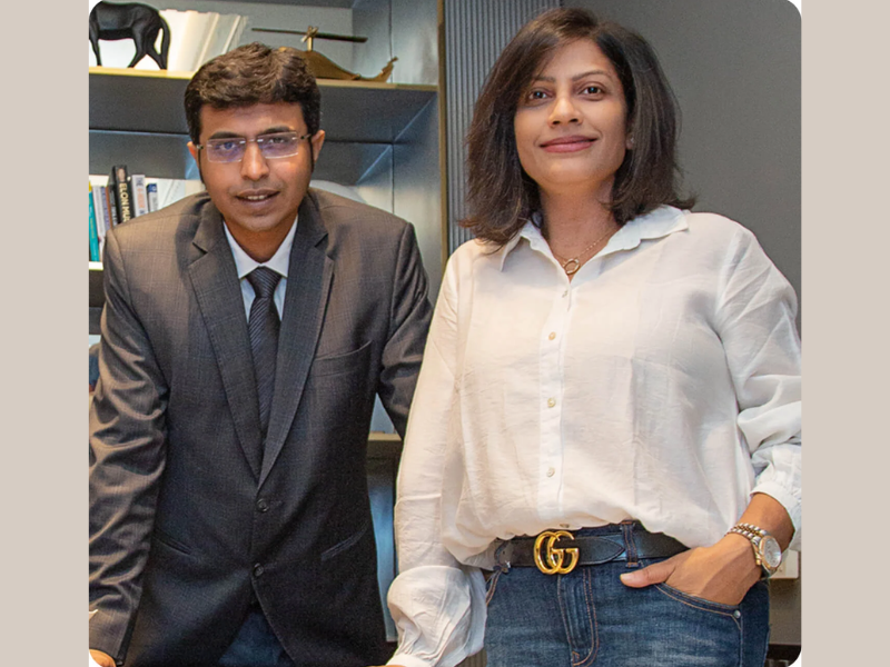 Co-founders Ritu Mehrotra and Sourav Banerjee (Photo Courtesy: Shunya Labs Official website)