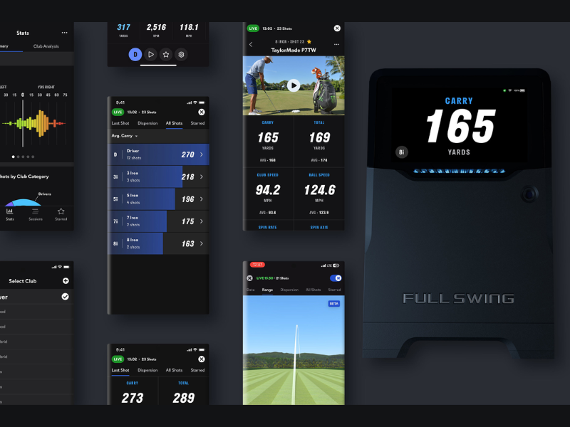 Android users can now experience the same powerful performance tracking, swing analysis and seamless integration as iOS users on the Full Swing KIT portable golf launch monitor (Image Courtesy: PRNewswire)