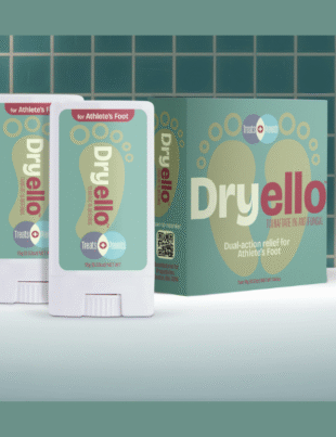 Propedix Launches Dryello, the First-Ever Dry Stick Antifungal for Athlete's Foot (Image Courtesy: PRNewswire)