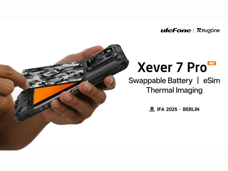 RugOne Xever 7 Pro swappable dual batteries, eSIM, thermal imaging, OIS camera (Image Courtesy: PRNewswire)