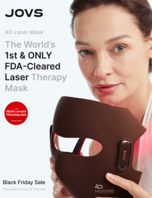 JOVS introduces the world's first — and only — FDA-cleared Laser Therapy Mask (Image Courtesy: PRNewswire)