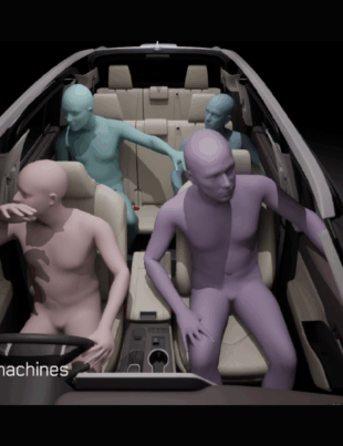 3D cabin perception mapping - busy cabin (Image Courtesy: PRNewswire)