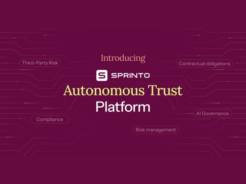 Sprinto Autonomous trust platform (Image Courtesy: Sprinto official website)