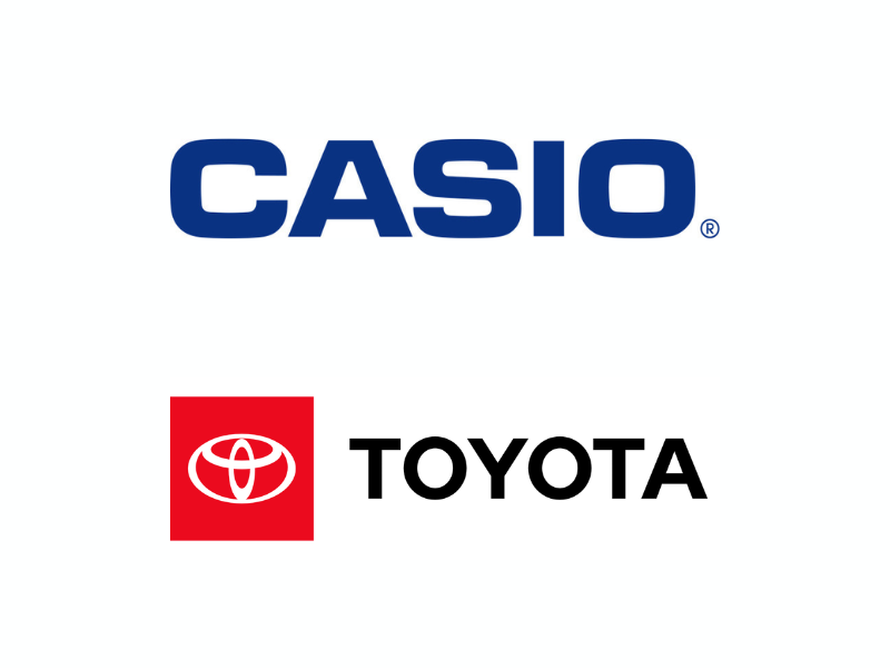 Casio Toyota logo (Image Courtesy: Casio and Toyota official website)