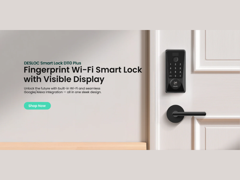 Fingerprint Wifi Lock (Image Courtesy: DESLOC official website)