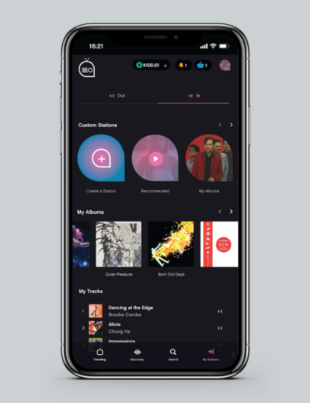 Personalized music stations (Image Courtesy: Arena Radio official website)