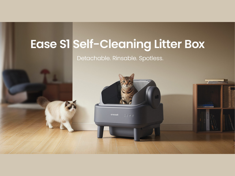 Ease S1, a Smart Litter Box Built to Solve the Hidden Cleaning Problems of Automation. (Image Courtesy: (Image Credits: PRNewswire)
