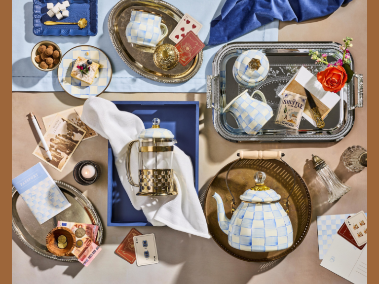 MacKenzie-Childs Sky Check Collection (Image Credit: PRNewswire)