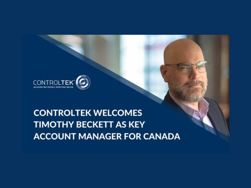 Timothy Beckett, Key Account Manager for Canada