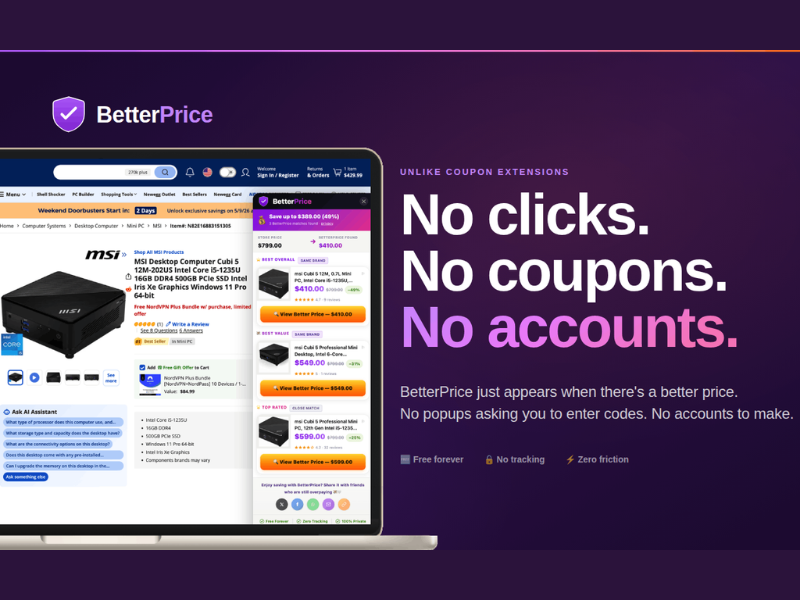 BetterPrice Launches Free Browser Tool for Smarter Online Shopping (Image Credit: BetterPrice official website)