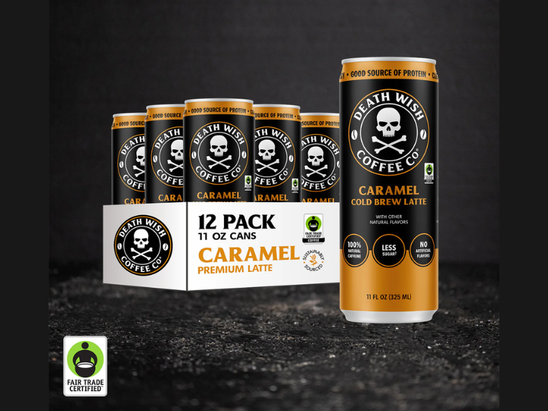 Caramel Cold Brew Latte (Image Credit: Death Wish Coffee Co. official website)