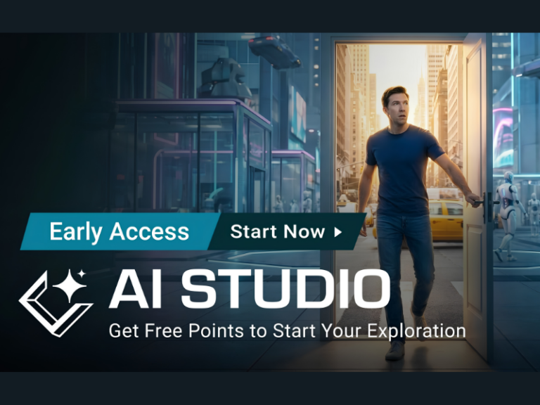 Reallusion's AI Studio Early Access is officially live. This release unlocks the ultimate 3D-to-AI workflow, directly embedding cutting-edge AI models into iClone and Character Creator (Image Credit: PRNewswire)