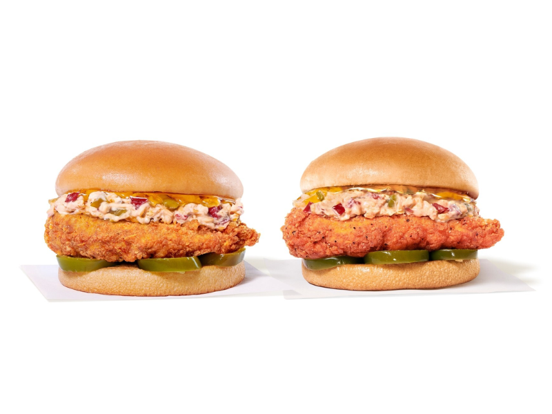 The Honey Pepper Pimento Chicken Sandwich is available for a limited time with an Original or Spicy filet (Image Credit: PRNewswire)