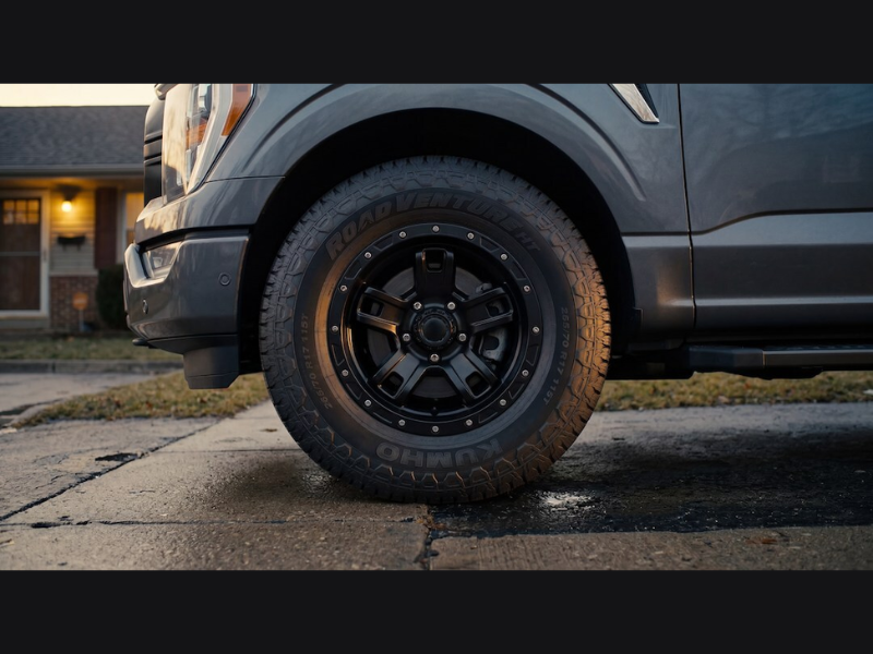 The all-new KUMHO Road Venture HT all-season Highway-Terrain tire is engineered for optimal performance across any road condition (Image Credit: PRNewswire)