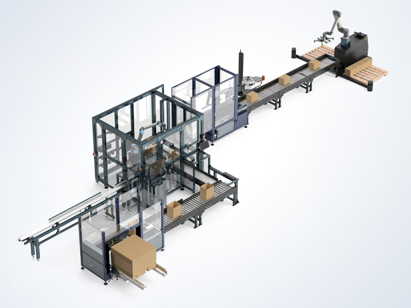 Vention’s third-generation Rapid Series Palletizer and new modular conveyor ecosystem combine modular hardware, intelligent software, and rapid deployment to simplify end-of-line automation (Image Credit: PRNewswire)
