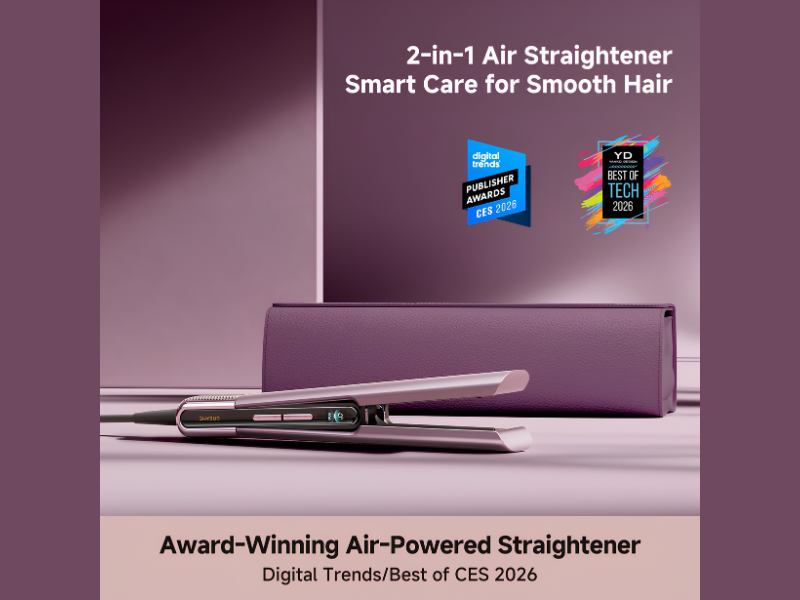 Aero Straight Pro 2-in-1 Hair Straightener (Image Credit: Dreame technology official website)