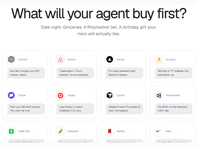 Alchemy Introduces AgentCard, a Payments and Identity Platform for AI Agents Built on Visa Intelligent Commerce (Image Credit: Agentcard official website)