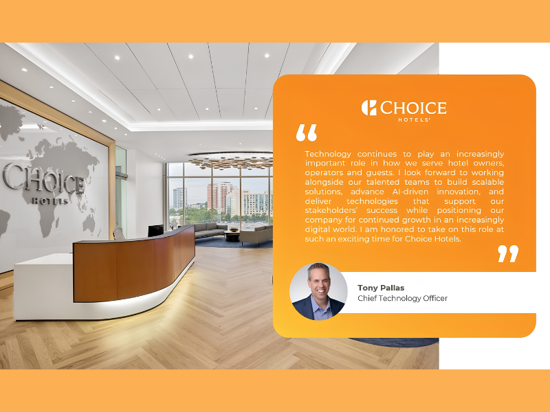 Choice Hotels International's Tony Pallas on his promotion to Chief Technology Officer (Image Credit: PRNewswire)