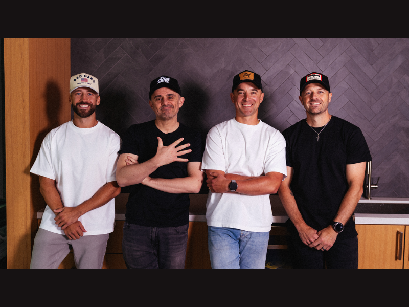 Dad Gang (from L to R) Grant Eastey, Gary Vaynerchuk, Bart Szaniewski and Ejay O'Donnell (Image Credit: PRNewswire)