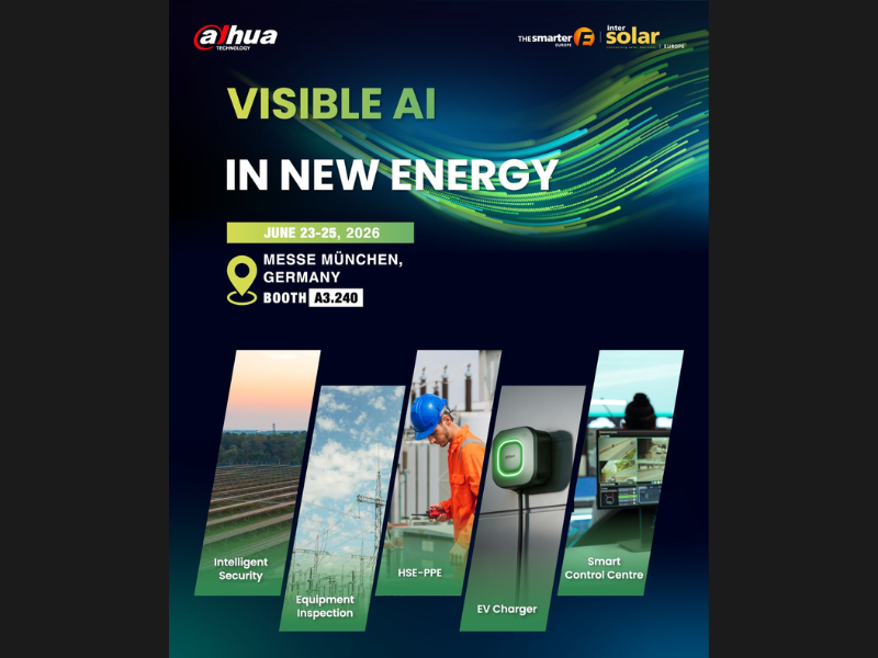 Dahua Technology Unveils Visible AI in New Energy at Intersolar Europe 2026 (Image Credit: Dahua Technology official LinkedIn Page)
