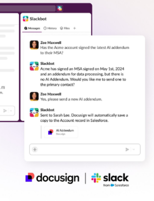 Docusign app for Slack (Image Courtesy: PRNewswire)
