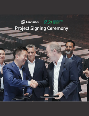 Envision Energy and Elements Green Partner on 1,600MWh Stadorf BESS, Scaling Future Energy Systems in Germany (Image Credit: PRNewswire)