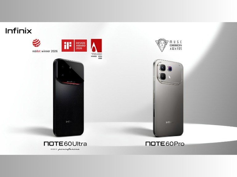 Infinix NOTE 60 Ultra and NOTE 60 Pro receive globally recognized design awards (Image Credit: PRNewswire)