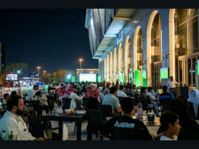Infinix Saudi Arabia team hosts World Cup watch parties for local fans (Image Credit: PRNewswire)