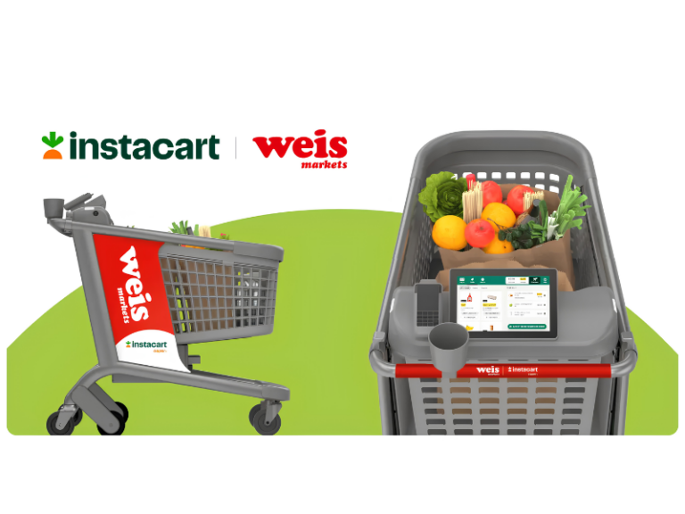 Instacart and Weis Markets Launch AI-Powered Caper Carts to Transform In-Store Shopping (Image Credit: PRNewswire)