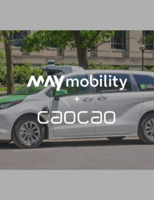 May Mobility and CaoCao partner to deploy autonomous vehicles internationally, beginning in Europe (Image Credit: PRNewswire)