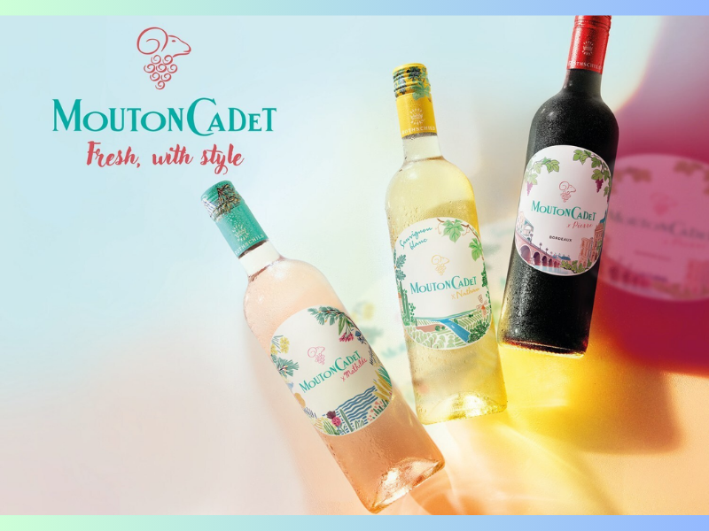 Mouton Cadet introduces a new way to enjoy Bordeaux chillable red wine meets cocktail culture (Image Credit: PRNewswire)