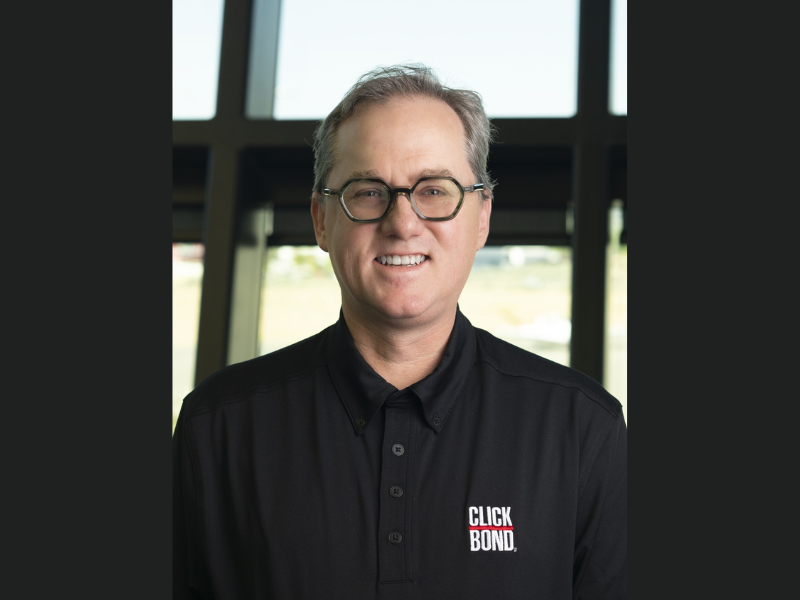 Nathan Delgleize VP, Finance, Click Bond, Inc. (Image Credit: PRNewswire)