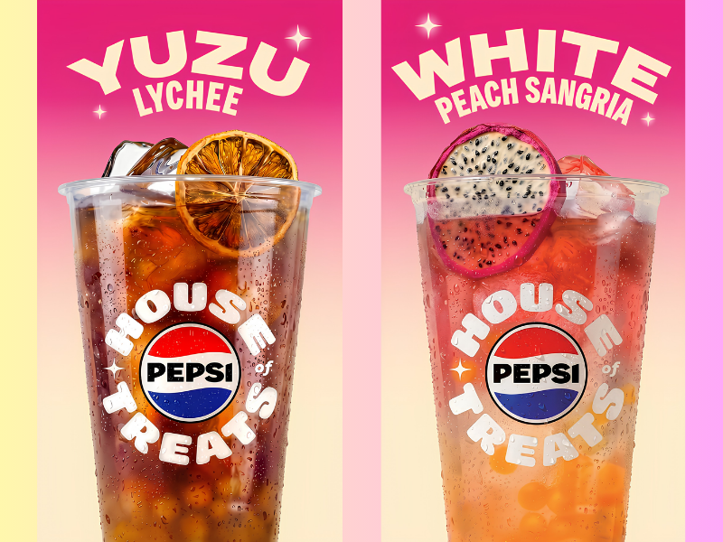 Pepsi “House of Treats” will begin rolling out from June 2026, debuting a diverse menu of crafted drinks spanning distinct flavour profiles including Yuzu Lychee and White Peach Sangria (Image Credit: PRNewswire)