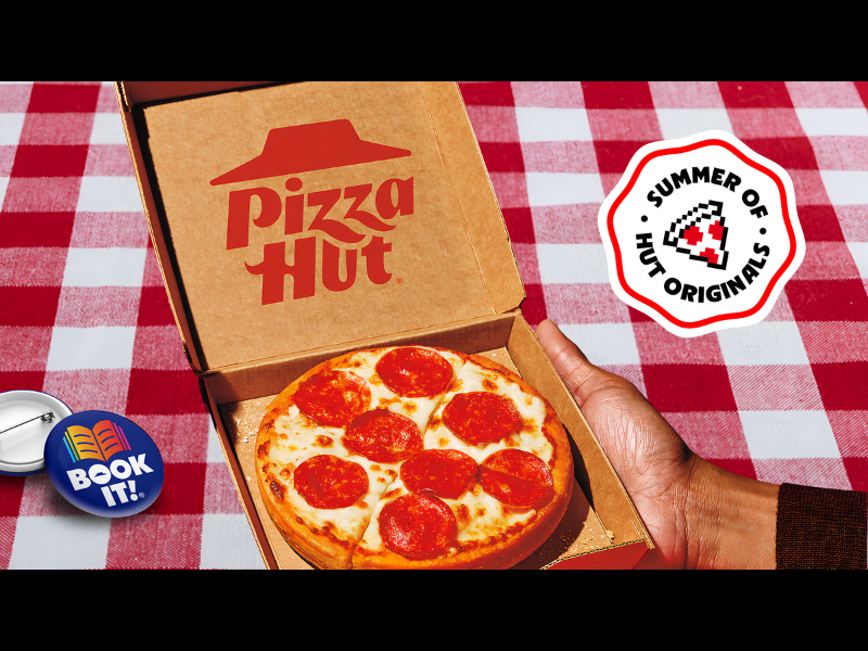 Pizza Hut announces the summer of hut originals - a new platform celebrating the iconic food, experiences and fans that made the brand (Image Credit: PRNewswire)