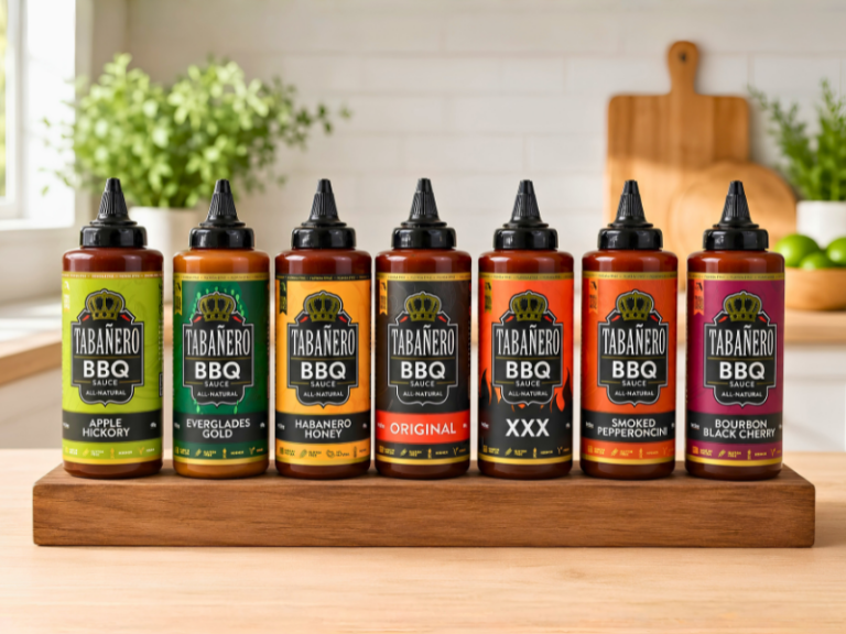 Tabañero BBQ Sauce collection (Image Credit: PRNewswire)