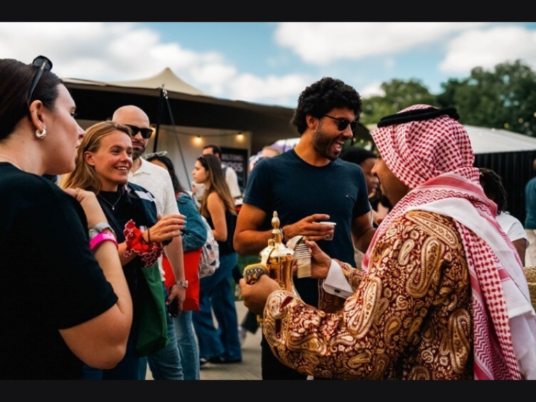 Taste of London visitors experience Saudi hospitality and culture at the country’s pavilion (Image Credit: PRNewswire)