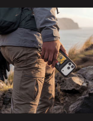 The new OtterBox Sole Series Pack phone case features a built-in bungee system designed to securely store small everyday essentials (Image Credit: PRNewswire)