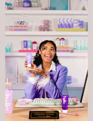 hello announces actress Chandler Kinney as its first-ever Chief Aura Officer(Image Courtesy: PRNewswire)