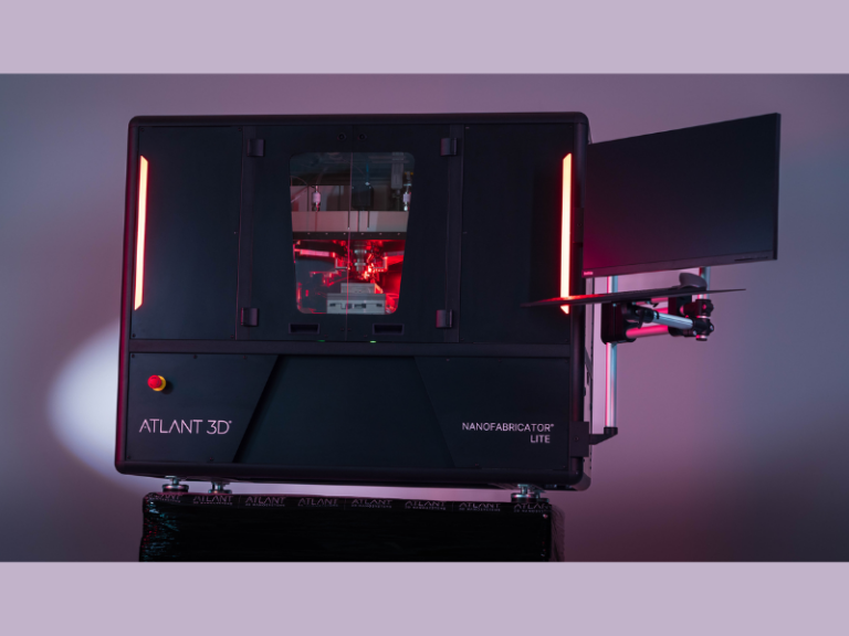 ATLANT 3D's NANOFABRICATOR LITE bridges AI-driven materials discovery with rapid experimental validation (Image Credit: PRNewswire)