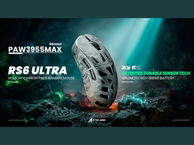 ATTACK SHARK RS6 ULTRA a Flagship Esports Mouse (Image Credit: PRNewswire)