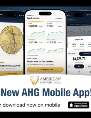 American Hartford Gold Launches New Mobile App (Image Courtesy: PRNewswire)